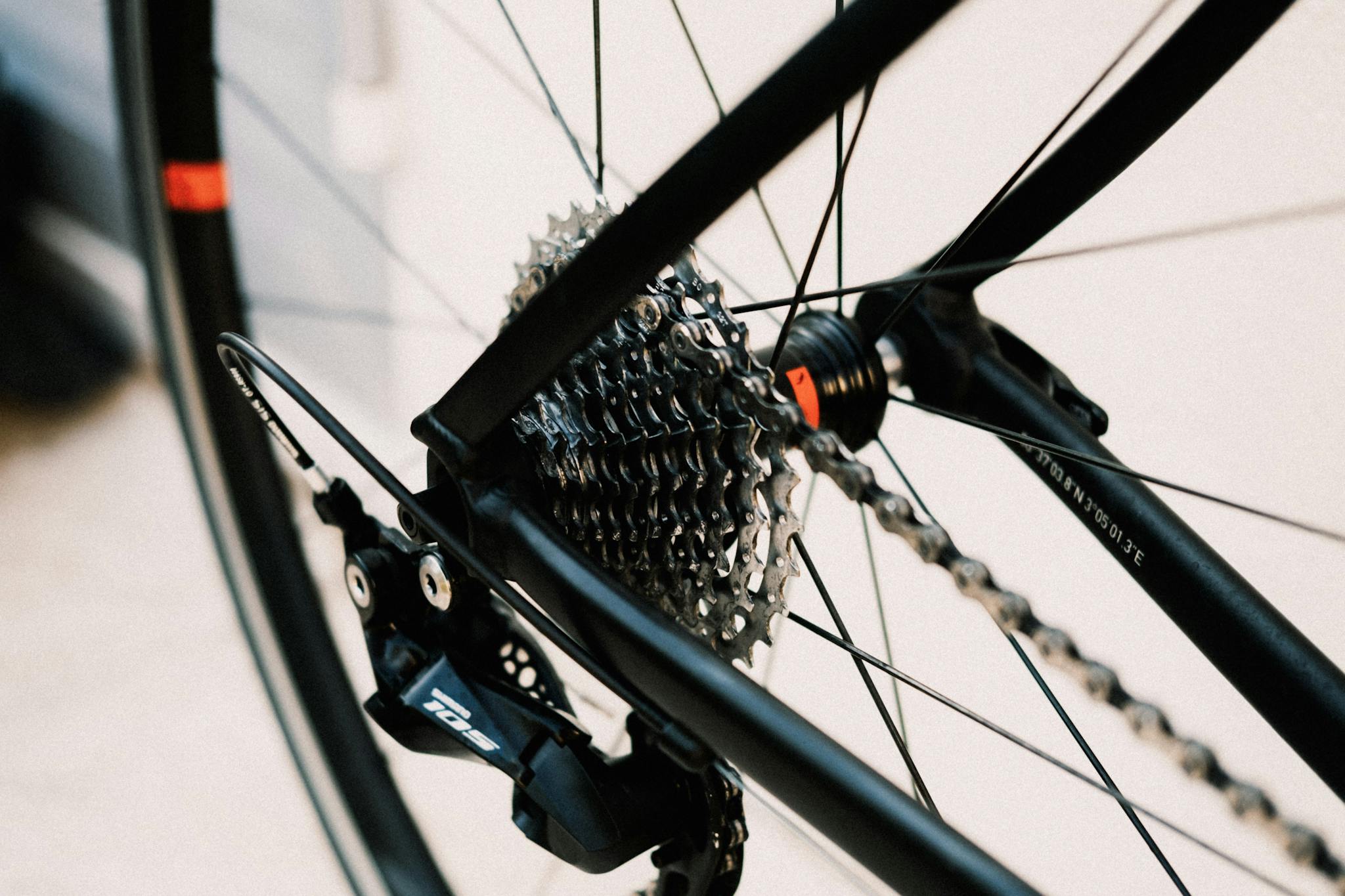 Close-up image of a bicycle gear and chain for cycling enthusiasts and mechanics.